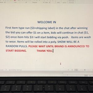 PLEASE READ BEFORE BIDDING!